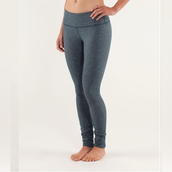 Lululemon Wunder Under Hi-Rise Tight Full On Luon 28" Black Herringbone Size 4. - Picture 1 of 11